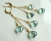 Edisto Earrings with Mystic Green Topaz