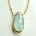 Rialta Necklace with Aqua Chalcedony