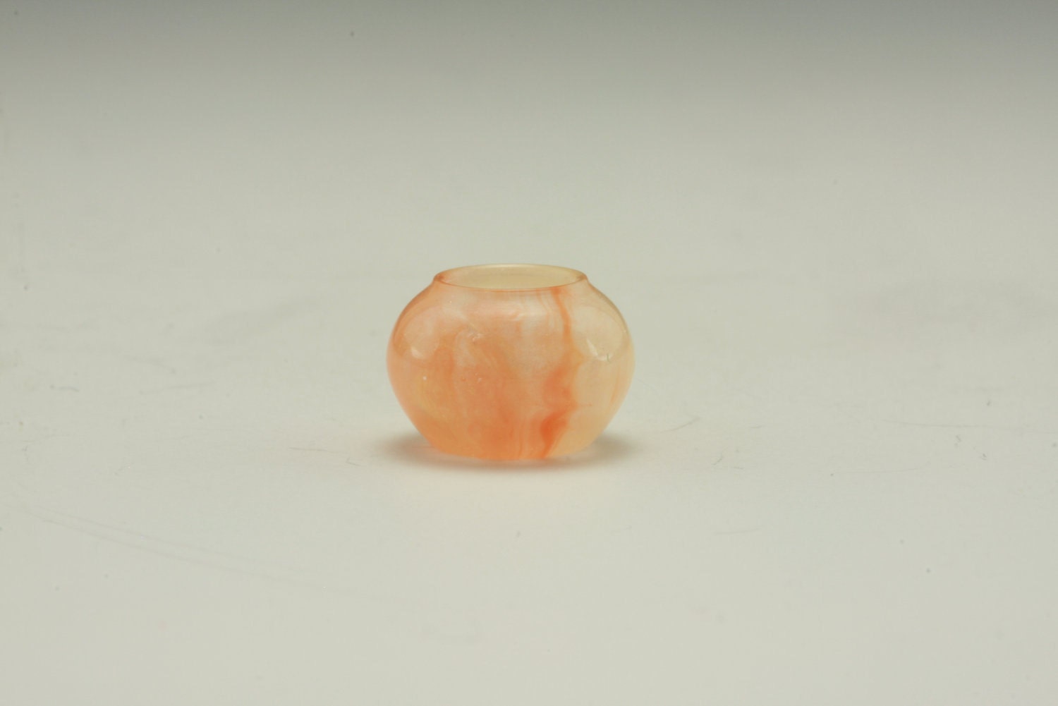 1/4 or 1/2 Scale Turned Miniature Dollhouse Orange Vase