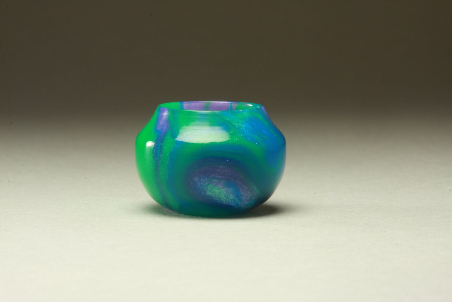 1/2" or 1" Scale Miniature Dollhouse Turning Swirling Acrylic Bowl