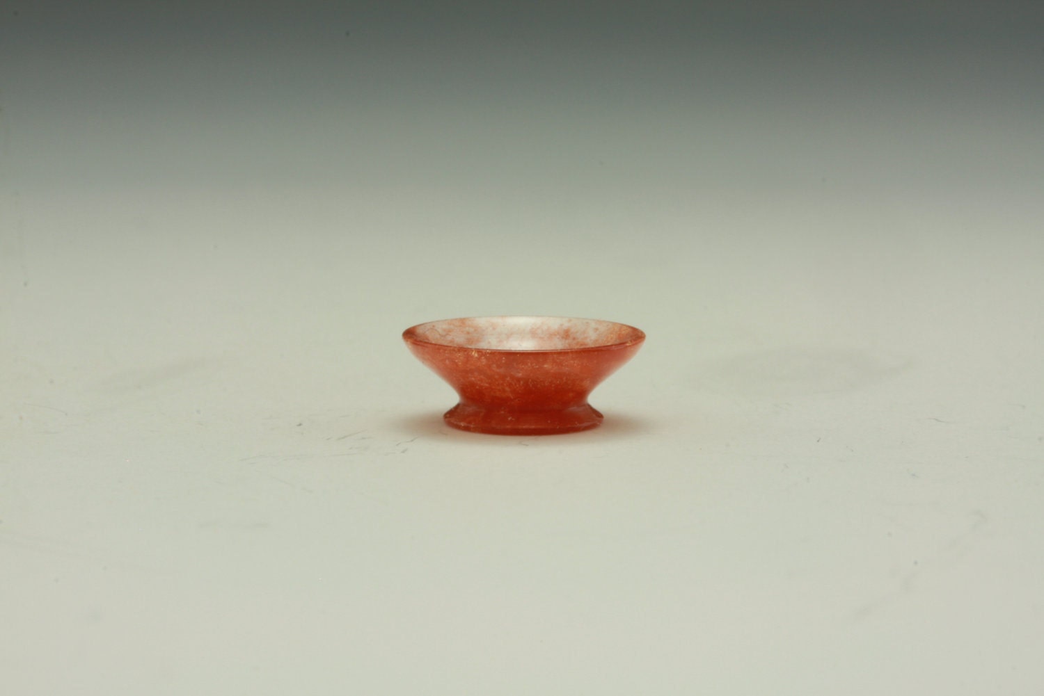 1/4" to 1/2" Scale Miniature Dollhouse Metallic Golden Bowl