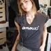 French Quote "Amour" Love. Organic T-Shirt Unisex in Coal/Medium
