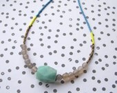 Modern beaded necklace.