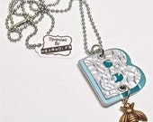 Recycled Jewelry B Bee Monogram Necklace