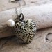 Lavender Scented Locket, Petite Scented Lockets, Heart Shaped