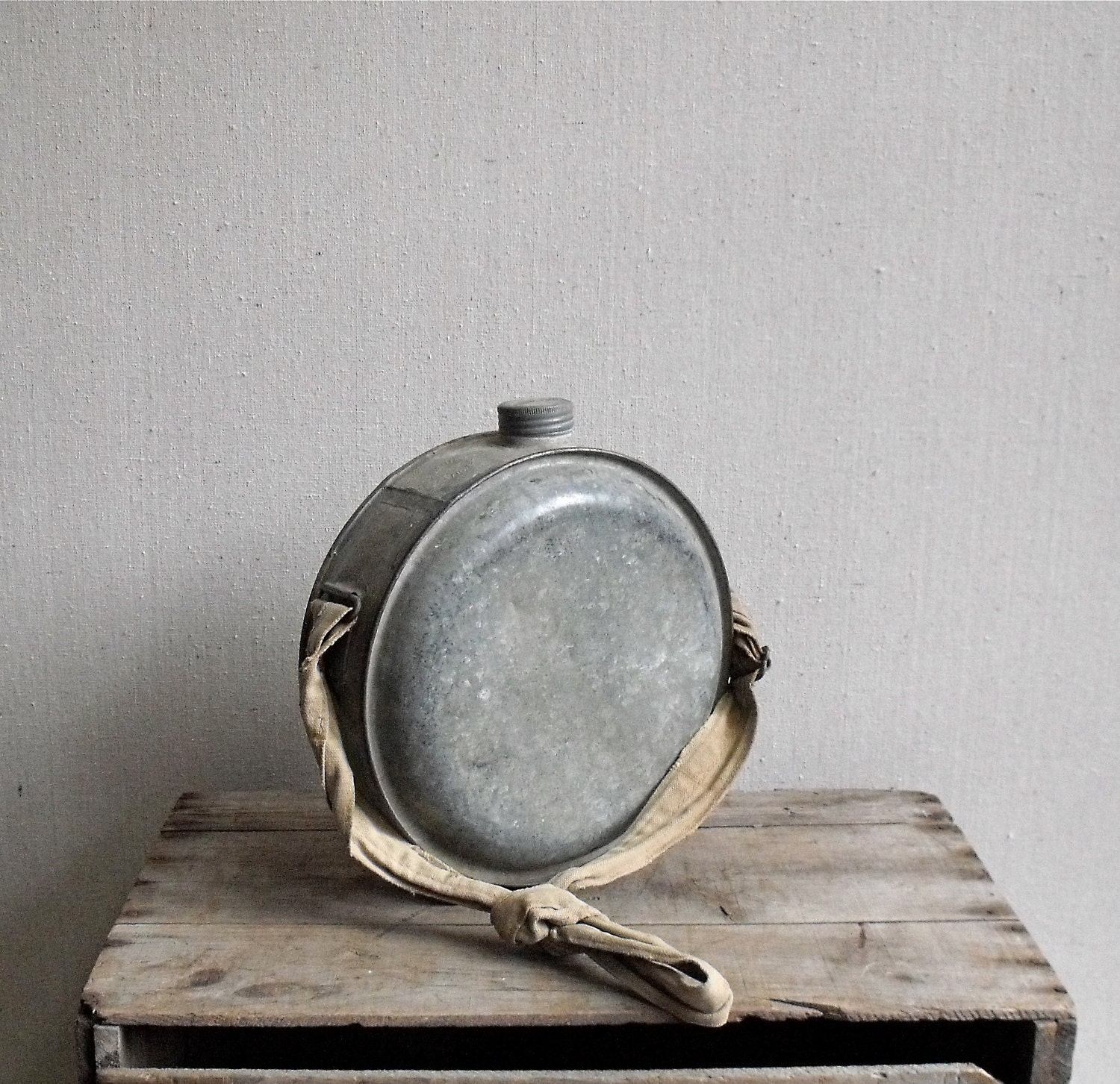 Vintage Antique Canteen : Large Bear Brand