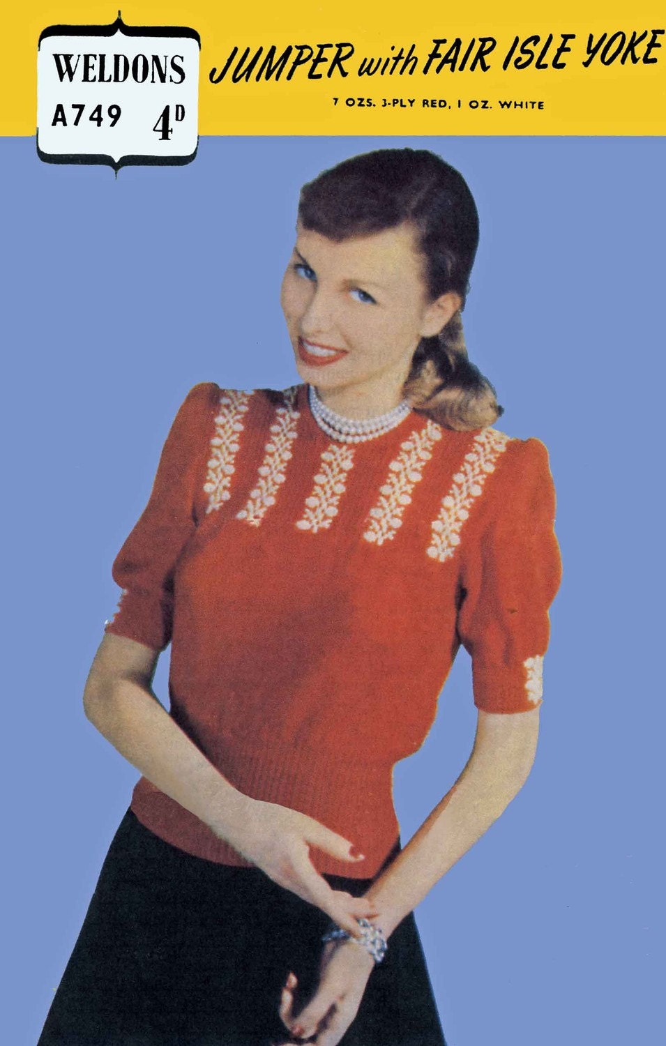 Weldons 749 Knitting Pattern