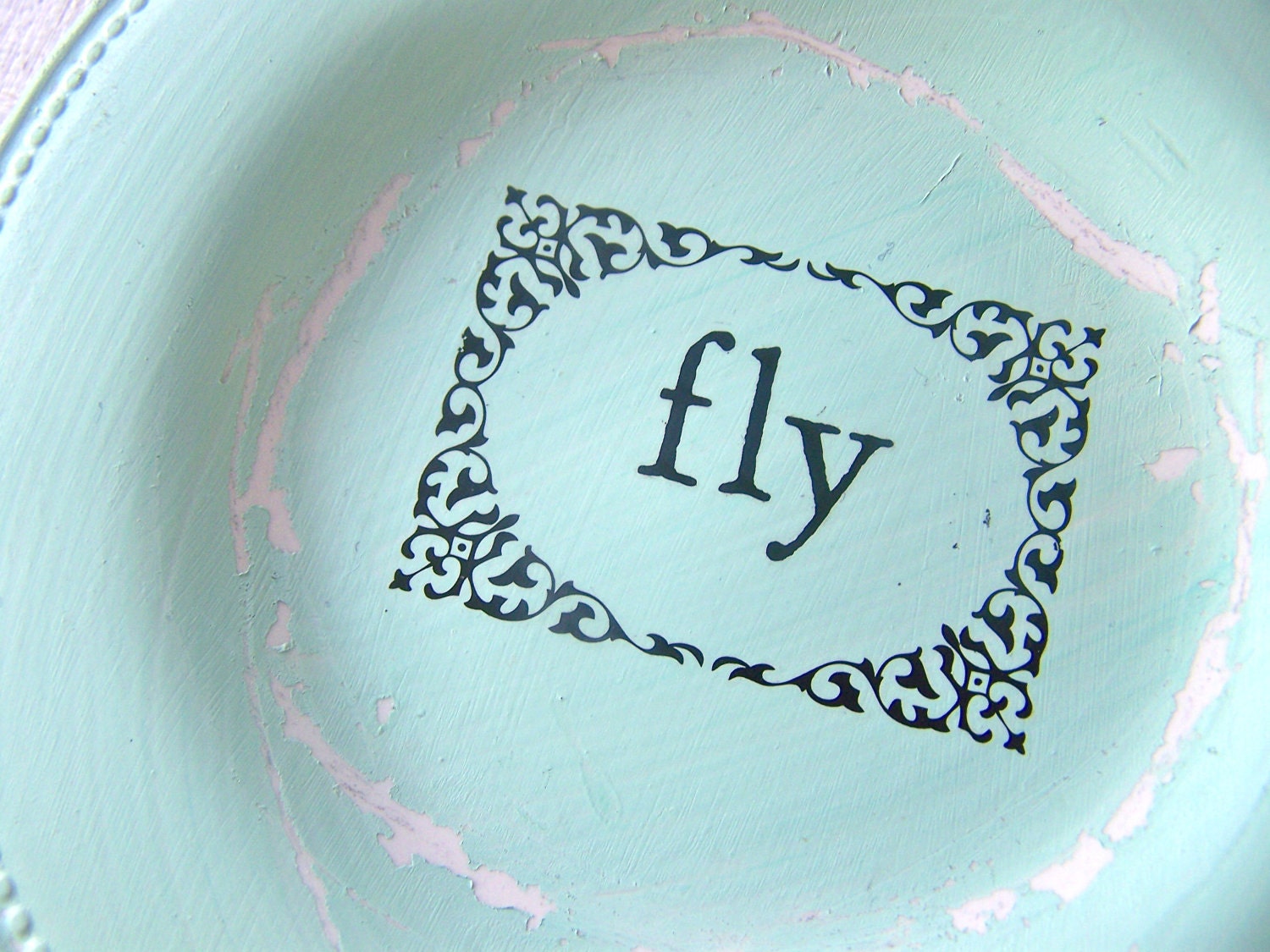 Chic Shabby Cottage, Sign, Wall Decor, Beach House, Aqua, Modern Farmhouse Home Decor, FLY