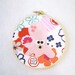 Fabric Wall Art - Ursula the Pink Octopus - Bright Flowers Swirls