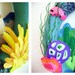 Art Yarn Wreath - Under the Sea - Coral Reef Crab - Made to Order