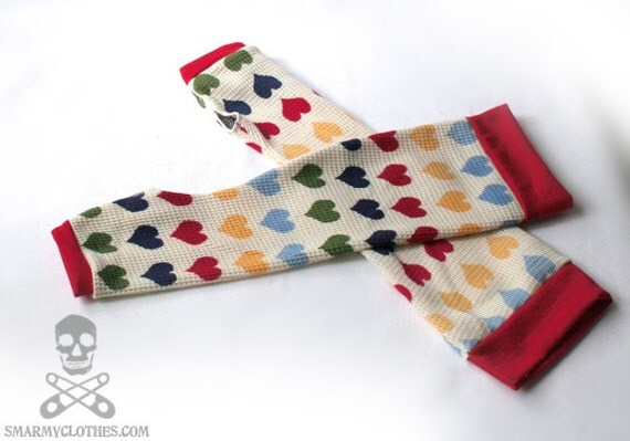 retro 70s Sweater Hearts - smarmyclothes 80s kawaii