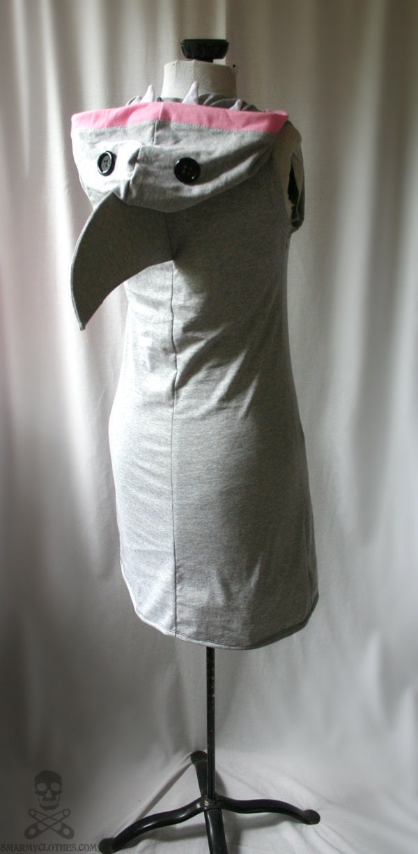 Shark Attack hoodie dress funny custom halloween costume - smarmyclothes nerd geek diy