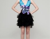 Water Color Dye Sequin Rachael Dress