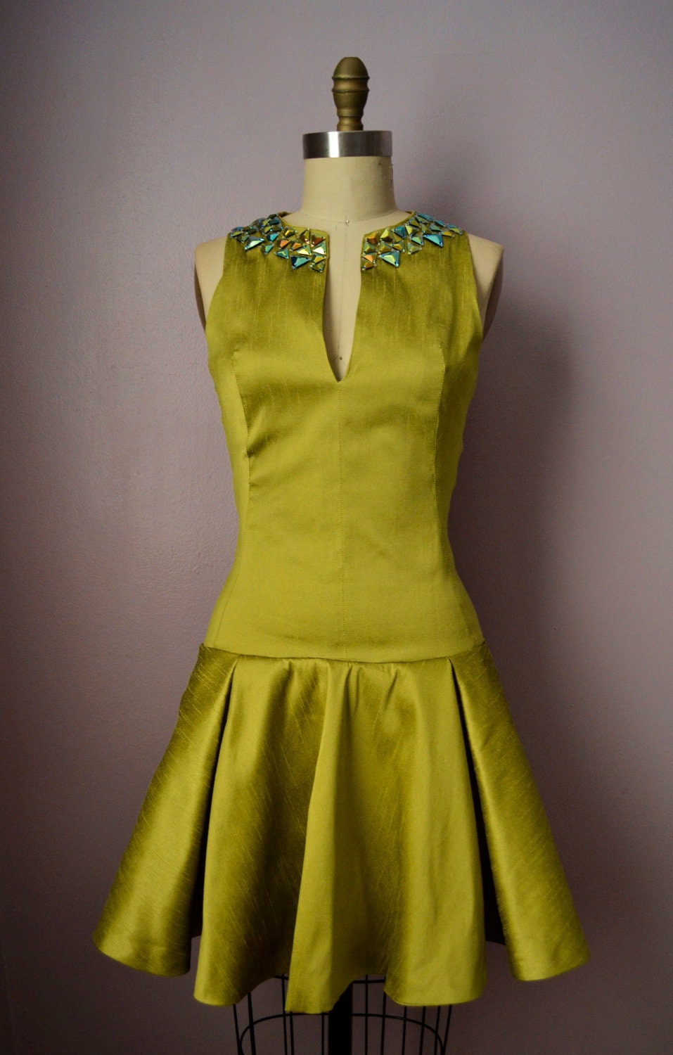 Drop Waist Flair Cocktail Dress