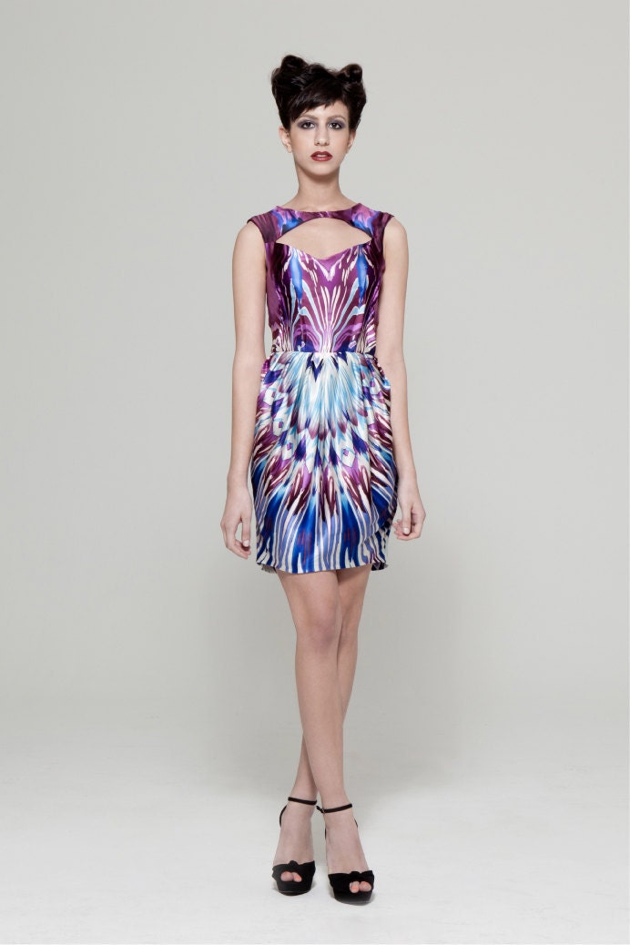 Mirrored Digital Print Tiffany Dress