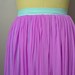Silk High/Low Hem Skirt With Center Slit
