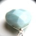 Baby Blue Necklace . Boho Wedding . Large Stone Necklace . Blue Amazonite Necklace . Blue Bridesmaid Sets - Antigua Collection