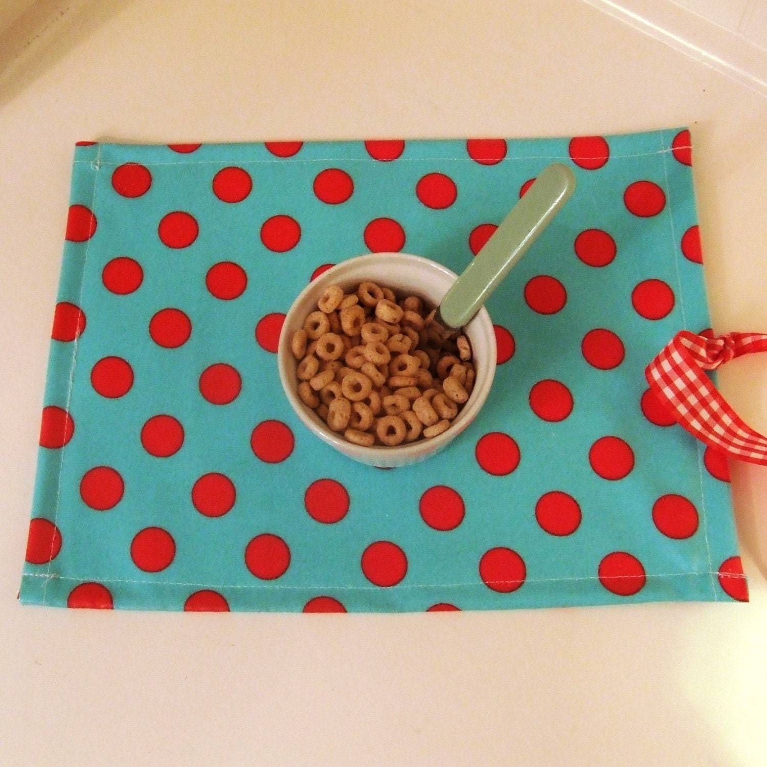 Chalkydoodles Chalky Spot (tm) Roll-Up Chalk Mat - Aqua Dot - PREORDER