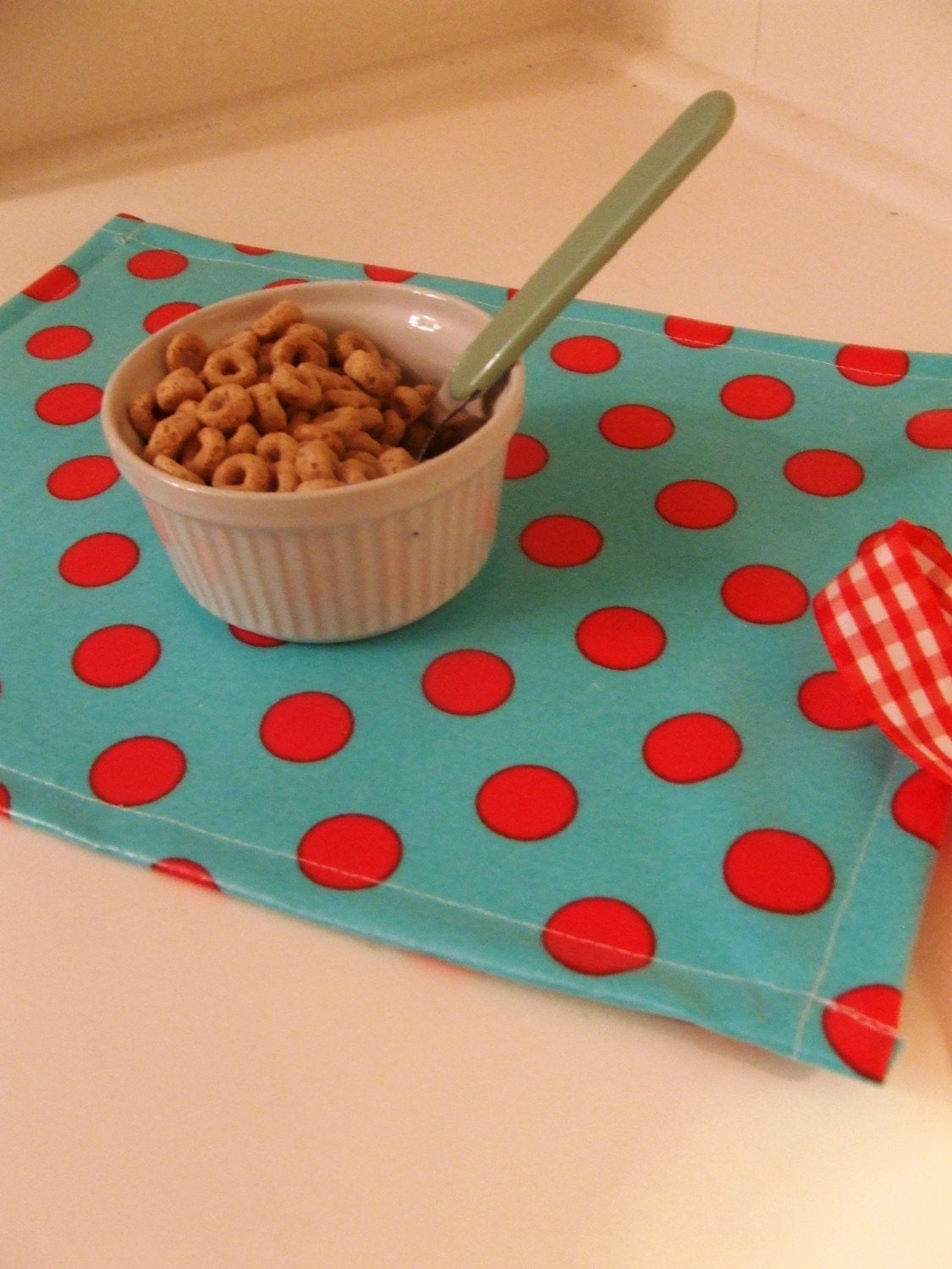 Chalkydoodles Chalky Spot (tm) Roll-Up Chalk Mat - Aqua Dot - PREORDER