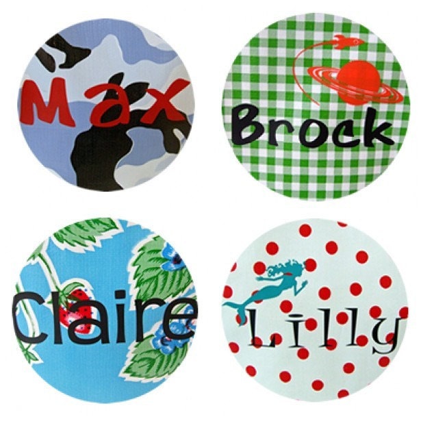Personalized Oilcloth Lunch Bag - LIME GINGHAM