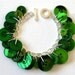 Emerald Green Button Bracelet