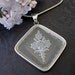 Vintage Glass Flower Pendant