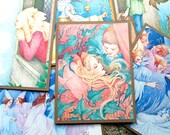 Vintage Fairy Tale Book Note Cards  - Set of 6