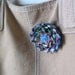 Eco-Chic Zinnia Pin Made with Junk Mail, Catalogs & Magazines