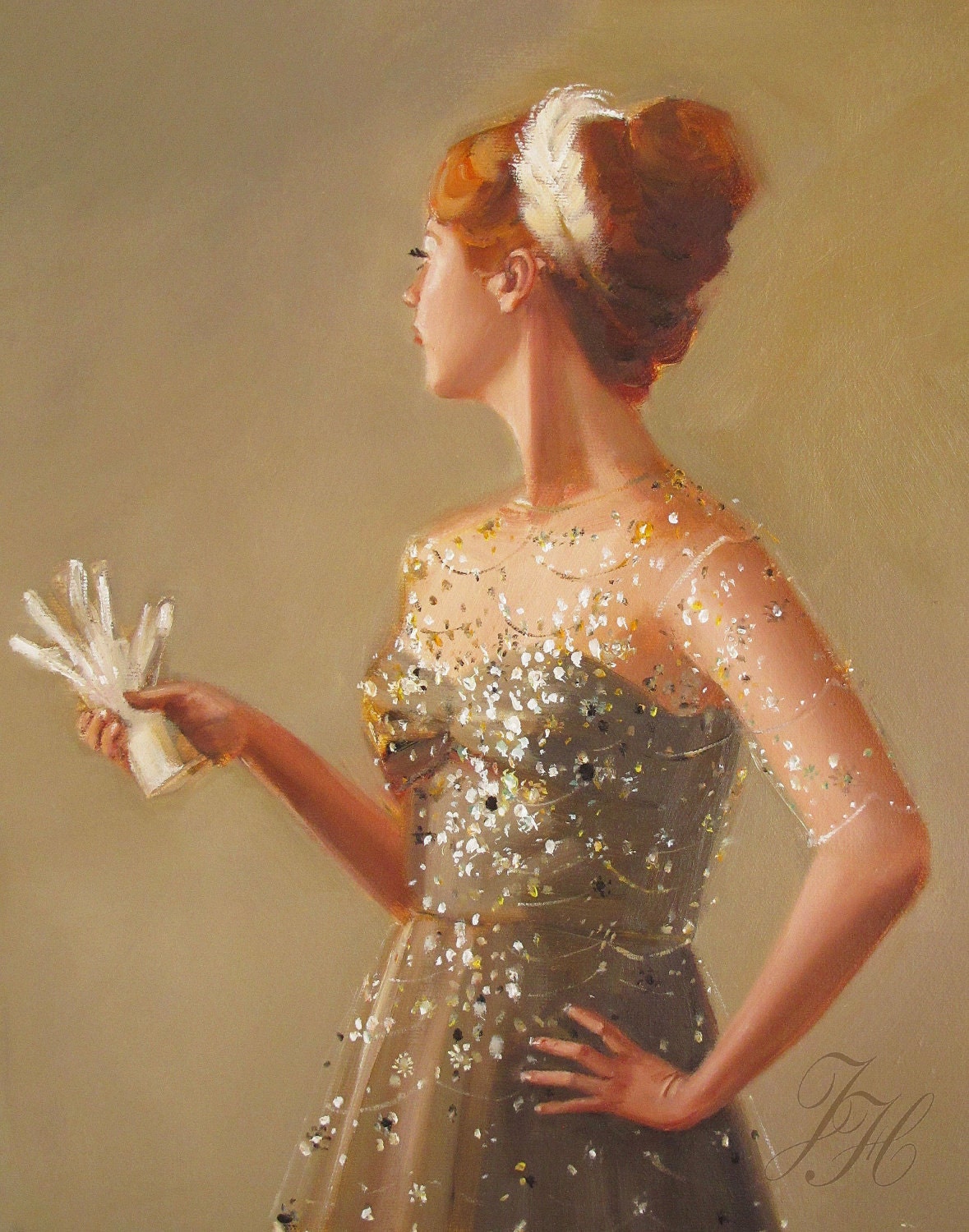 The Lady Never Liked Having Her Portrait Painted- Art Print