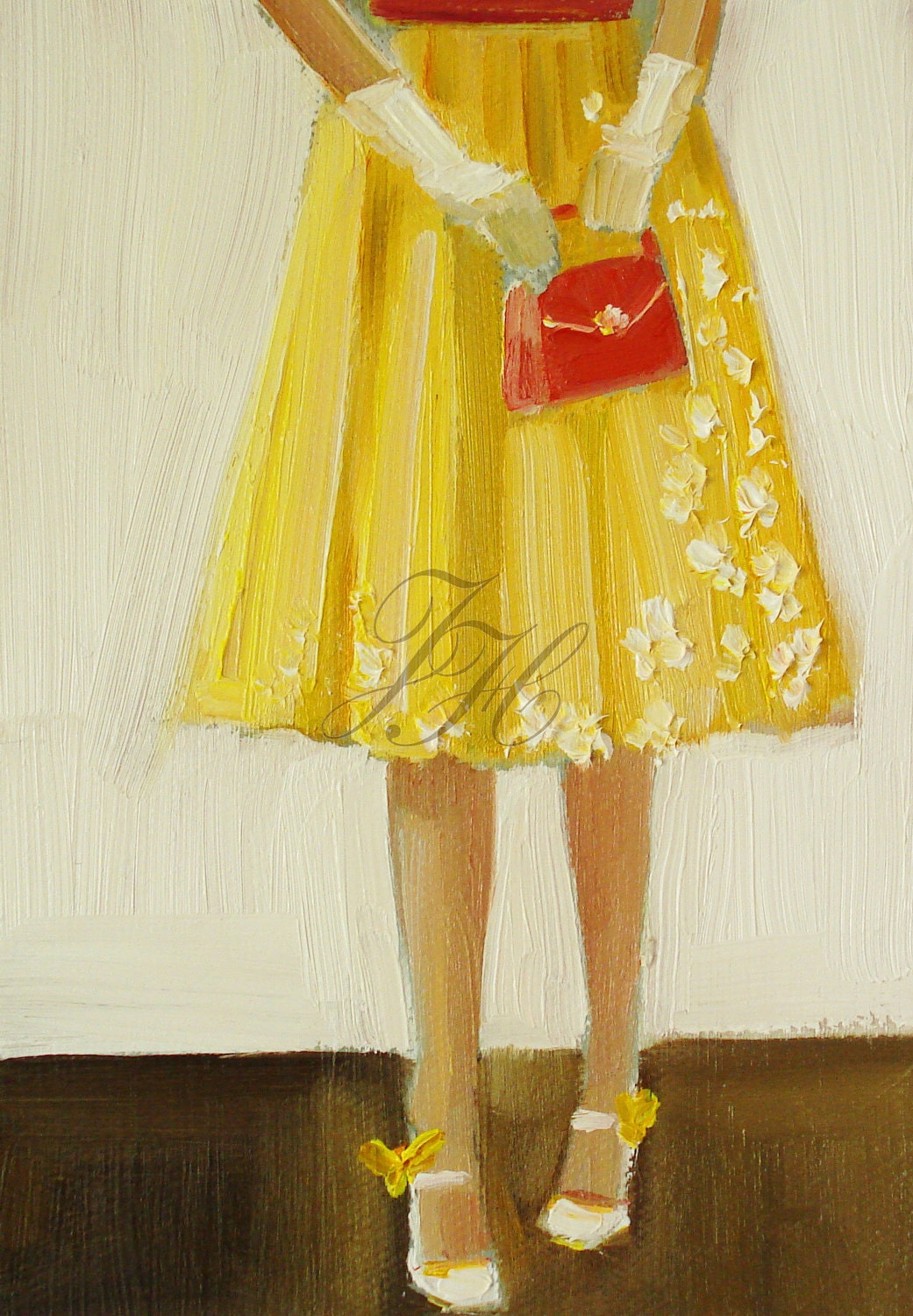 She Liked To Call Them Her Canary Shoes- Art Print