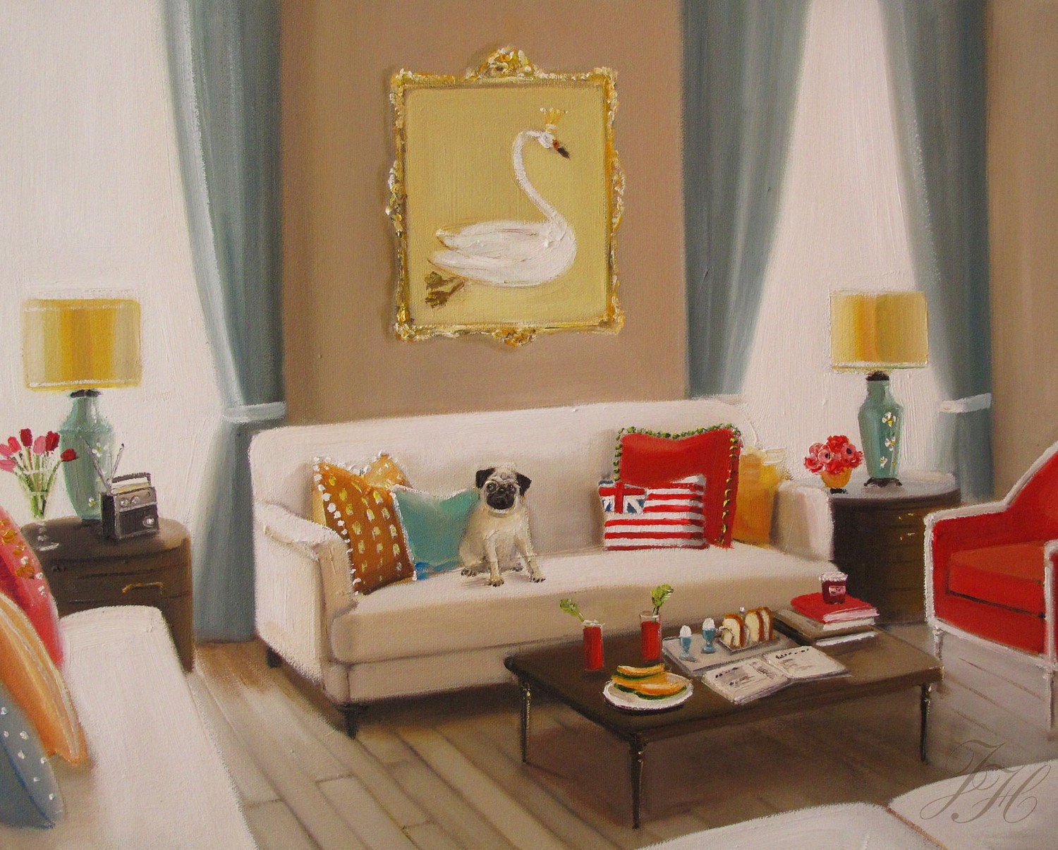 Saturday Morning At Pemberley Flat- Art Print