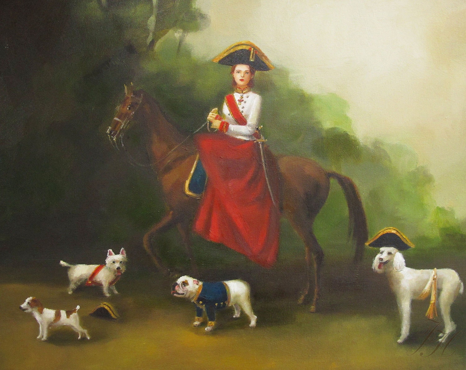 Gracie Was A Natural Born Leader- Art Print