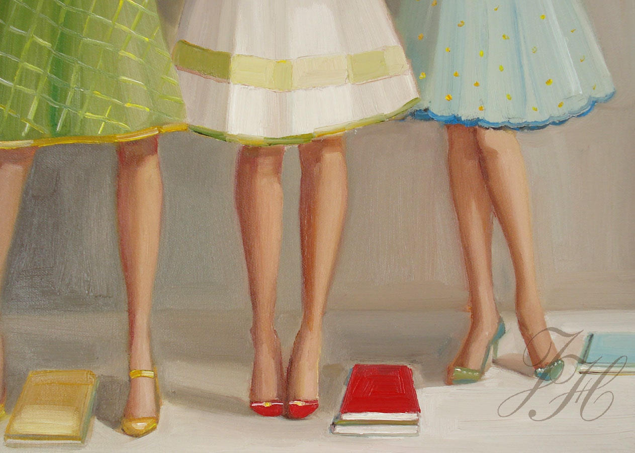 Library Ladies- Art Print