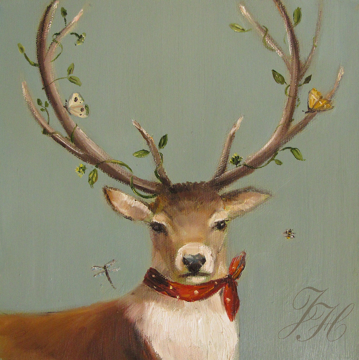 Portrait Of A Country Squire- Animal Portrait Print