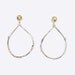 Sterling Silver Hanging Drop Earrings  -  Yellow Lemon Quartz   -   Pear Shaped Twig Dangle