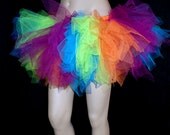 UV Ultra Neon Striped Kawaii Trashy TuTu Skirt ...All Adult Sizes... MTCoffinz