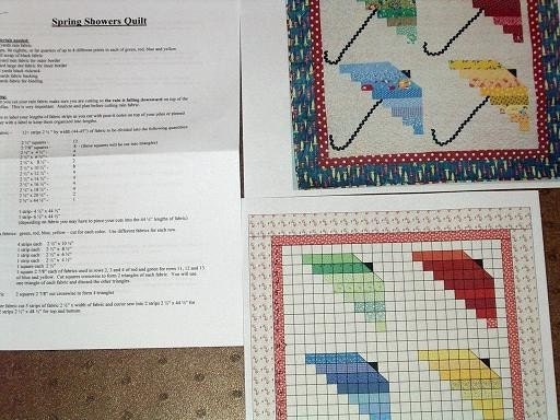 Spring Showers 4 Umbrella Quilt Pattern - pdf download only