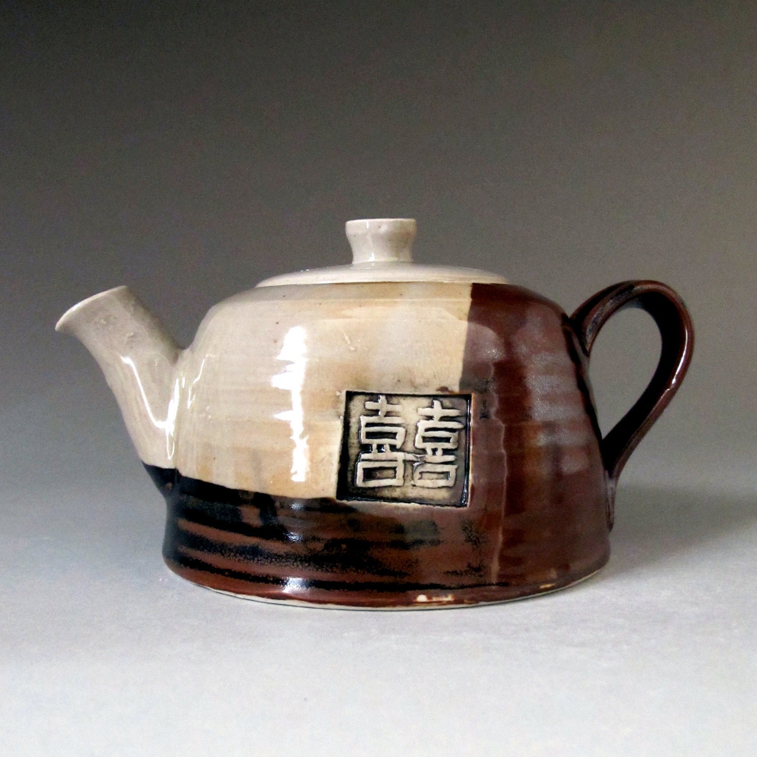 Double Happiness Wedding Ceramic Porcelain Teapot
