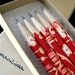 pencils wrapped in chiyogami - set of 5 - beauty at sunset