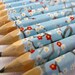 mini washi-wrapped japanese pencils - set of 10 - gentle spring