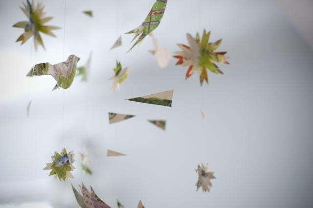 Colorful Flower Bird Mobile