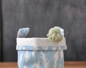 Recycled Cotton Canvas Bucket: Rosemary Blue (SMALL)