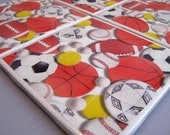 Sports Ceramic Tile Coasters Set of 4