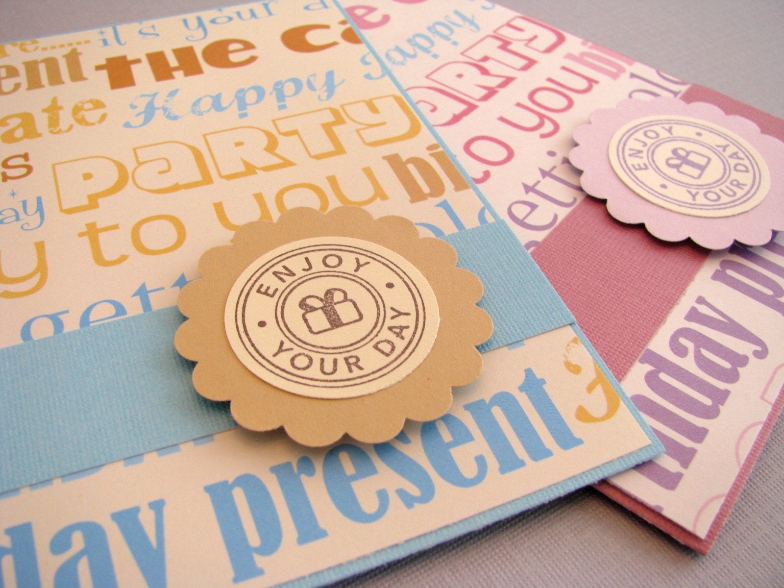 His and Hers Birthday Greeting Card Set of 2