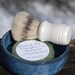 shaving cup with brush and soap