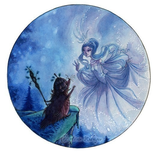 The Star Princess and the Hedgehog King - 8.5x11 print