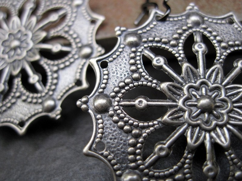 Silver Gypsy earrings Boho Bohemian earrings Bohemian Jewelry