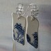 Sterling Silver Broken Plate Earrings- Willa