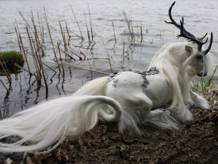 Custom OOAK Fantasy Kirin Sculpture 6 Inch Size