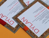 Modern Bar Mitzvah Invitation, Modern Wedding Invitation, Bridal Shower Invitation - Corked